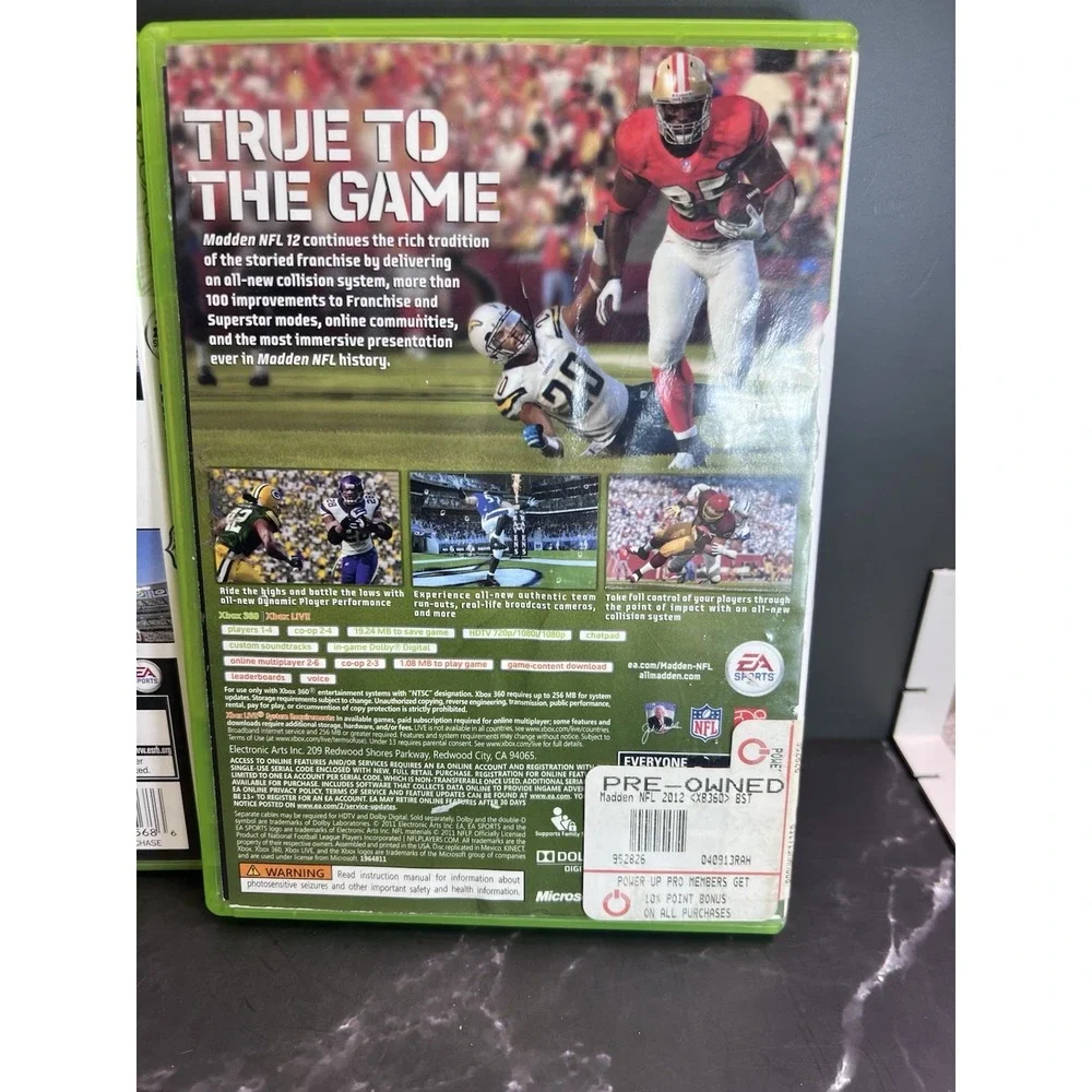 Madden NFL 12 (Microsoft Xbox 360, 2011)